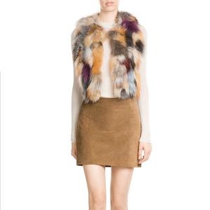 Zadig & Voltaire Fee Deluxe Bolero Multicolor Fur